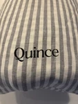 Quince European Linen King/cal Duvet Cover Grey White Stripe. Fixed Price $92.00.