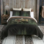 Donna Sharp Foothills Bear Family Rustic Country King 3PC Quilt Set. Fixed Price $139.00.