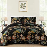 Botanical Queen King Quilt Bedding Sets 3-PC Floral Pattern Microfiber Bedspread. Fixed Price $55.24.