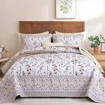 Wongs Bedding Floral Quilt Set Flowers Bedspread. Fixed Price $67.93.