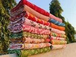 5 Pcs Lot Indian Fruit Print Kantha Queen Quilt Cotton Bedspread Blanket Throw. Fixed Price $66.73.