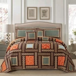 Newlake Cotton Patchwork Bedspread, 3-PIECE Bedding Quilt Set With Real Stitc.... Fixed Price $121.41.