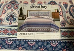 Great Bay Home Quilt Set Full/queen W/ 2 Shams San Mateo Collection. Fixed Price $47.13.