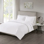 510 Design Otto 3 Piece Coverlet Set White FULL/QUEEN(90" X90). Fixed Price $68.48.