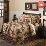Patriotic Patch Star King Set; 1-QUILT 95X105 W/2 Shams 21X37. Fixed Price $220.00.