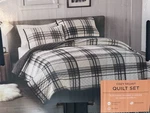 Cuddl Duds Cozy Plaid Quilt Set With Shams - King Sz, Brand New. Fixed Price $79.99.