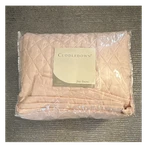 Cuddledown Rare Pink Bow Pattern Fine Linens King Quilted Coverlet & Shams New. Fixed Price $150.00.