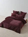 Linen House Tait Quilt Cover (plum) - Queen. Fixed Price $232.62.