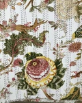 Queen White Rose Floral Print Summer Kantha Quilt Cotton Home Dorm D?cor Blanket. Fixed Price $62.09.