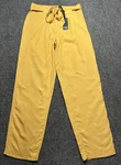 Max Jeans Pants Womens 2 Mustard Tencel Soft Belted Straight Leg Casual. Fixed Price $28.99.