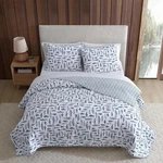 Eddie Bauer Quilt Set, Super Soft Bedding W/ Matching Sham Wes Fish Blue, Twin. Fixed Price $43.99.