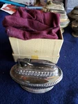 Ronson Queen Anne Table Lighter Original Vintage Box And Bag Newark Nj. Fixed Price $57.00.