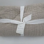 Pottery Barn Belgian Flax Linen Handcrafted Quilt Full Queen Dark Luxury. Fixed Price $209.99.