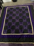 Crown Royal Bag Quilt, Purple Gold, Handmade Complete 80X90 Queen Size. Fixed Price $274.99.