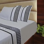 Minor Monkey 1000 Tc Egyptian Cotton Sheets Queen Size Silver & Black Bed. Fixed Price $150.00.
