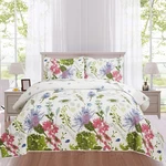 Ycosy Floral Quilt Set Full/queen Size Reversible Flower Bedspread Summ.... Fixed Price $53.39.