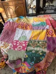 Indian Kantha Vintage Blanket Throw Quilt Bedspread Hand Stitched, Reversible 10. Fixed Price $24.99.