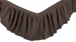 Black And Tan Check Gathered Bed Skirt Platform Dust Ruffle Kettle Grove. Fixed Price $49.95.