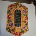 Homemade Floral Gold Table Topper. Fixed Price $25.00.