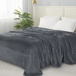 Elegant Comfort Luxury Velvety Softness Fuzzy Plush Micro-velour Blanket Gray. Fixed Price $43.99.