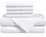 Casa Platino 100% Egyptian Cotton King Size Sheets, 6 Piece Bed Set 1000 Thread. Fixed Price $49.99.