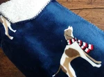 Tommy Hilfiger Navy Beagle Hound Dog Fleece Sherpa Throw Blanket. Fixed Price $39.99.