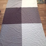 Ikea Angstorel Bedspread 59X98" Blue Gray White Denim Colorblock Light Coverlet. Fixed Price $49.00.
