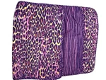 Betsey Johnson Purple Pink Leopard Cheetah Quilted Bed Pillow Shams Cotton Set 3. Fixed Price $34.99.