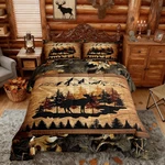 Homewish Jungle Cabin Comforter Setmoose Animal Pine Trees Bedding Kids. Fixed Price $92.97.