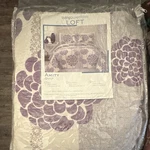Living Quarters Loft Amity King Quilt Purple/white Floral 104 X 90. Fixed Price $85.00.