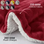 Sherpa Fleece Blanket For Winter Ultra Soft Warm Bedding Throw Twin Queen. Fixed Price $28.75.