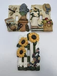 Vintage Figi Graphics 1995 3D Resin Light Switch Plate Covers Set Of Nos. Fixed Price $44.95.