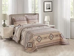 King California Southwest Tribal Bedding Set Microfiber Bedspread Shams. Fixed Price $64.89.