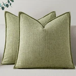 Moment Linen Covers 2BOHO Farmhouse Throw Pillowcases Neutral. Fixed Price $36.65.