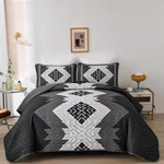 Dintszyayue Boho Queen Quilt Set 3 Pieces Black 90 96 , Grey. Fixed Price $45.39.
