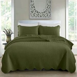 Luxury Bedspread Bedding Set 3 Piece Quilted Coverlet Throw Queen King Size. Fixed Price $26.99.