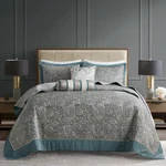 Madison Park Aubrey Reversible Quilted Bedspread Set Solid Reverse Summer. Fixed Price $167.21.