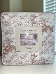 7 Pieces Laura Ashley Delphine Shabby Chic Pink King Comforter And Sheets Set. Fixed Price $189.00.