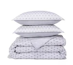 Sky Scalloped Reversible Full/queen Coverlet Blanket Quilt Shams 3PC White/gray. Fixed Price $69.99.