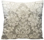 Covington Bizou Linen Floral Damask Decorative Throw Pillow Cover 18''. Fixed Price $45.00.