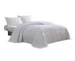 Beatrice Home Fashions Channel Chenille Bedspread, King, White. Fixed Price $77.33.
