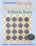 Carol Doak's Simply Sensational 9-PATCH Stars: 12 Quilt Projects Mix & M.... Fixed Price $8.87.