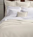 Ralph Lauren Quilted Sateen Argyle Queen Size & Euro Shams Cream Color. Fixed Price $149.99.