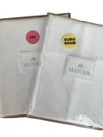 Matouk Augusta 2 Shams White 100% Cotton King + Euro Geometric Matelasse Nwt. Fixed Price $150.00.