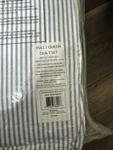 Laura Ashley Full/queen Oxford Striped 100% Cotton Quilt Set Blue: Includes 2. Fixed Price $19.99.