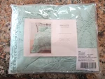 Nwt Set Of 2 Anthropologie Rivulet Standard Pillow Shams Jersey Mint Aqua Blue. Fixed Price $69.99.