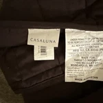 Casaluna Heavyweight Linen Blend Quilt Full Queen Dark Fig -flaw. Fixed Price $87.17.