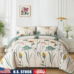 Floral Quilt Set W/ Pillowcases Farmhouse Bedding Stylish & Comfortable New. Fixed Price $61.49.