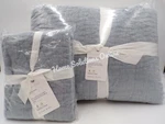 Pottery Barn Belgian Handcrafted King Quilt W/ 1 Standard Sham Chambray #6248. Fixed Price $250.07.