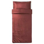 New Ikea Luktjasmin Twin Duvet Cover + Pillowcase, Red-brown. Fixed Price $22.24.